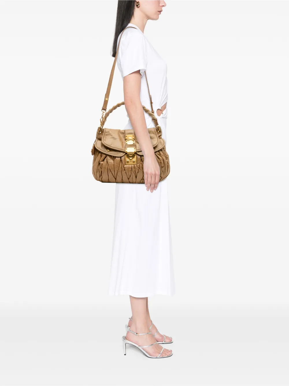 Miu Miu Pre-Owned 2010 Matelasse Nappa Coffer satchel | Pre-Owned | Image 2