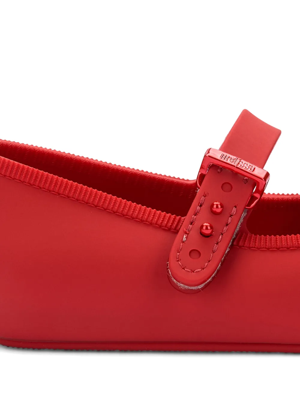 Mini Melissa Girls Soft Ballerinas In Red
