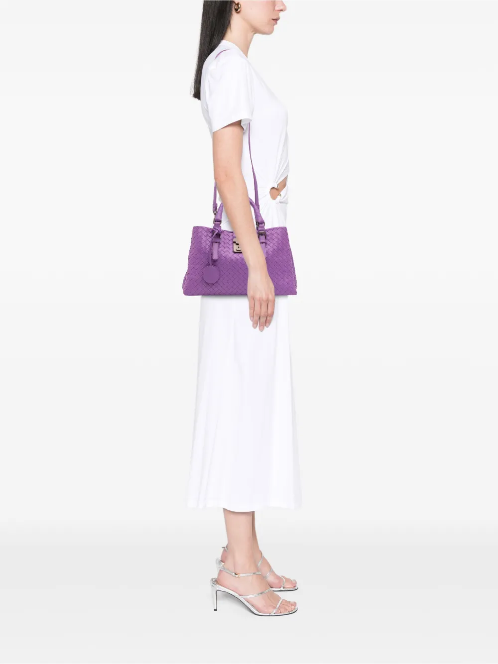 Bottega Veneta Pre-Owned 2012-2025 Small Nappa Intrecciato Roma satchel | Pre-Owned | Image 2