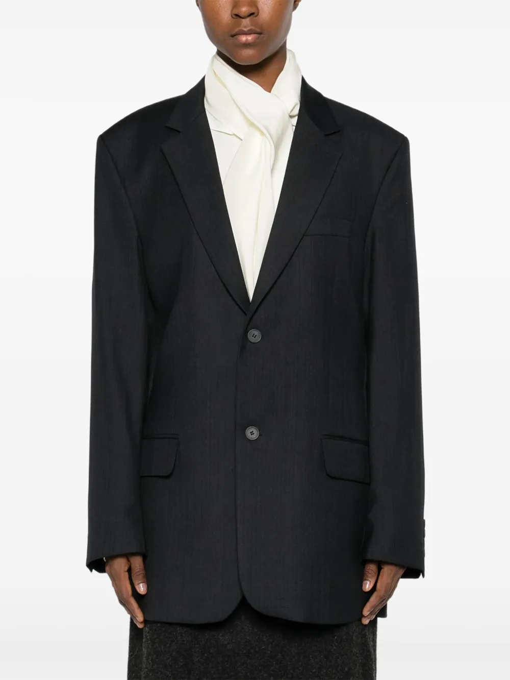 BETTTER Blazer met enkele rij knopen Zwart