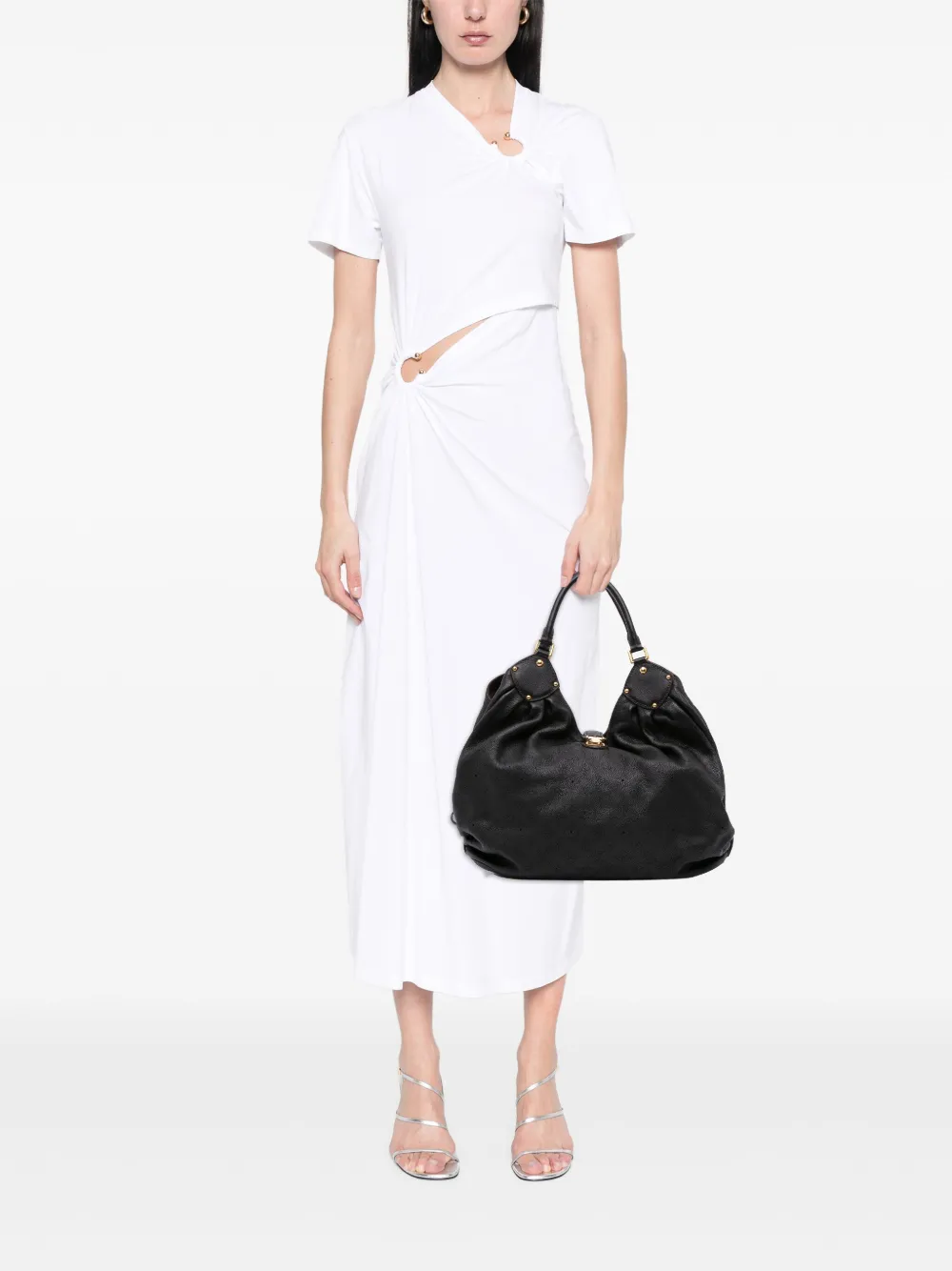 Louis Vuitton Pre-Owned 2007-2010 Monogram Mahina XL hobo bag | Pre-Owned | Image 2