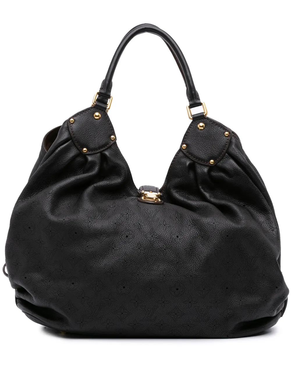Louis Vuitton Pre-Owned 2007-2010 モノグラム マヒナ XL ホーボーバッグ - ブラック Louis Vuitton Pre-Owned 2007-2010 モノグラム マヒナ XL ホーボーバッグ - ブラック