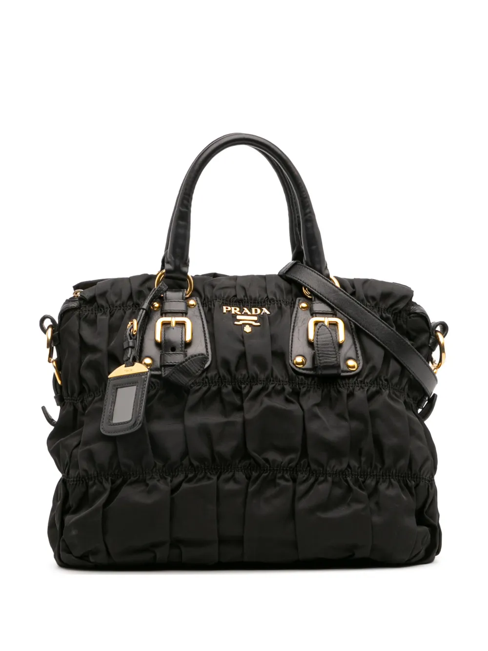 Prada Pre-Owned 2000-2025 Tessuto Gaufre satchel | Black | Image 1