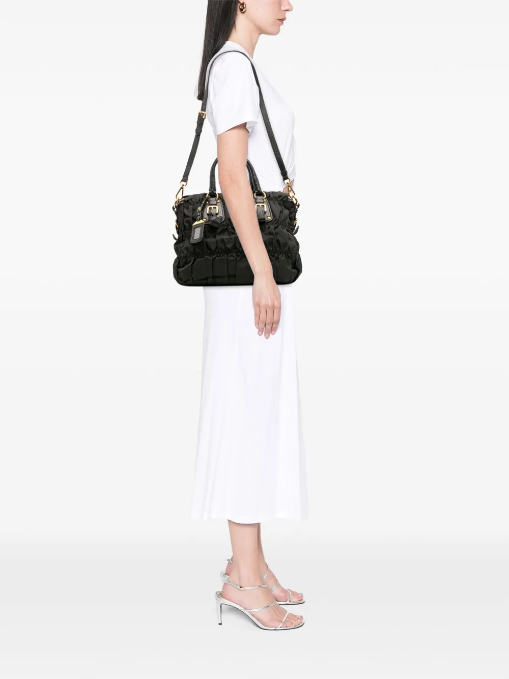 Prada Pre-Owned 2000-2025 Tessuto Gaufre satchel | Pre-Owned | Image 2