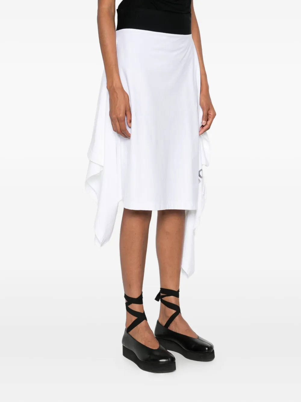 Alainpaul Asymmetric Skirt In White