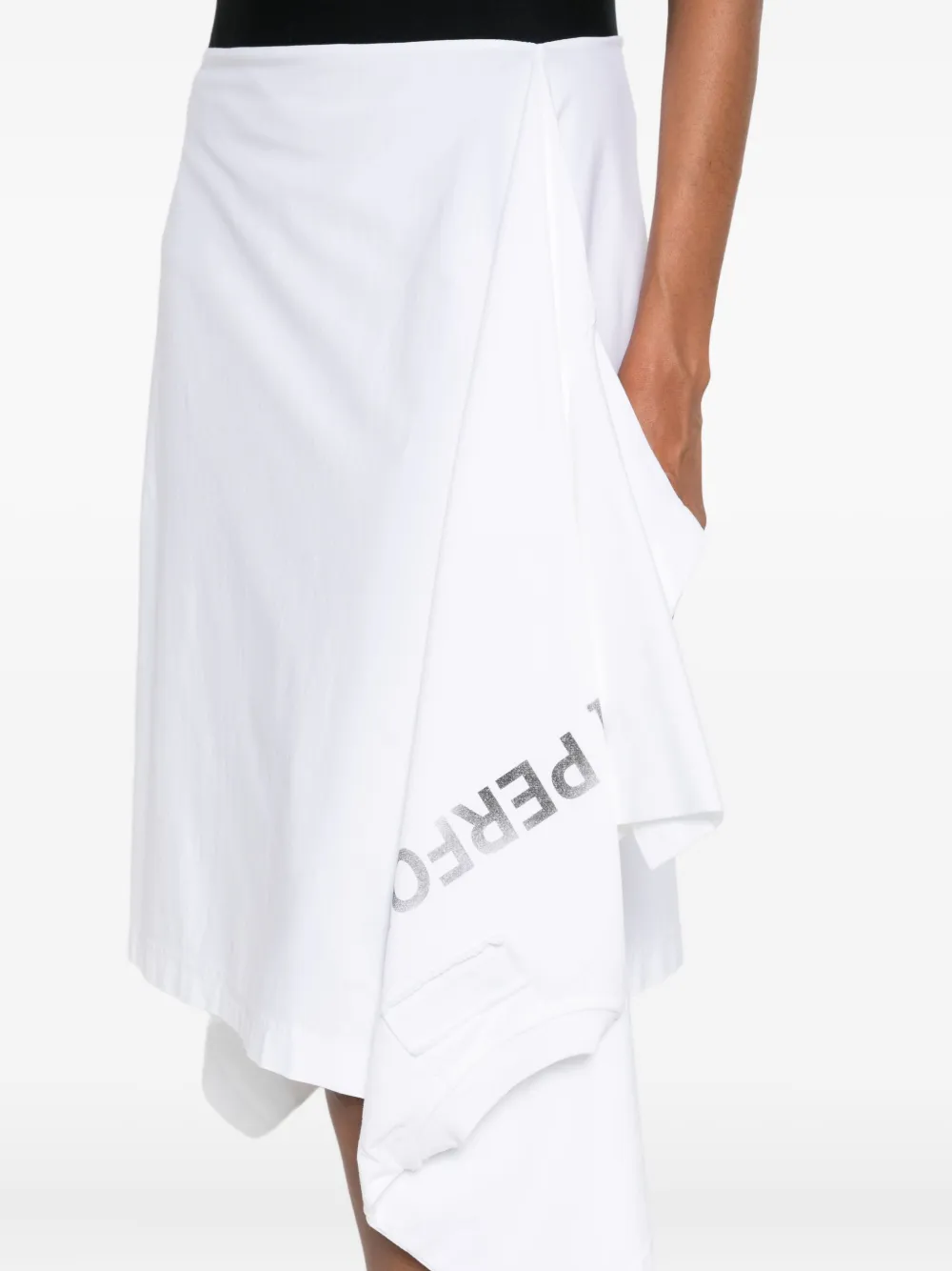 Alainpaul Asymmetric Skirt In White