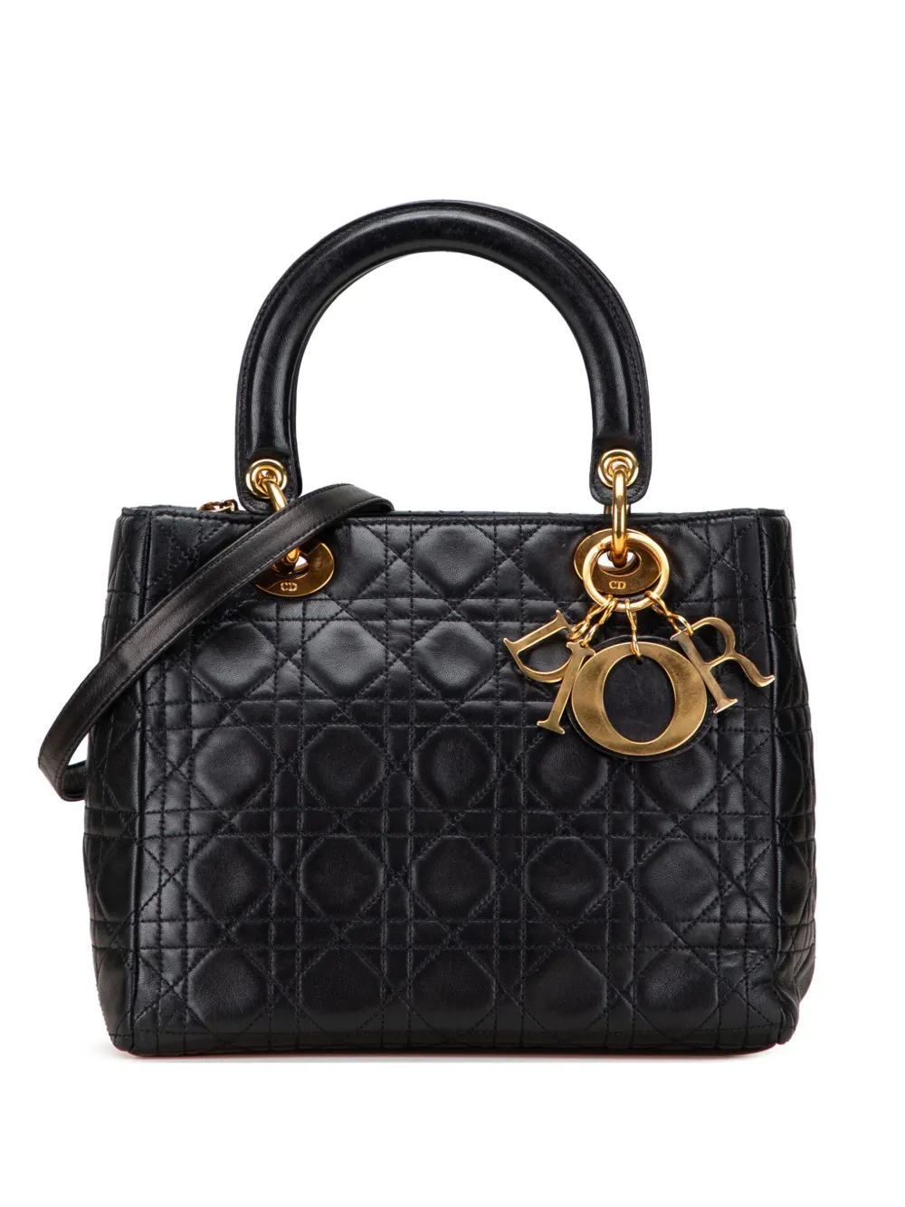 Christian Dior Pre-Owned 20th Century Medium Lambskin Cannage Lady Christian Dior Pre-Owned 20th Century Medium Lambskin Cannage Lady