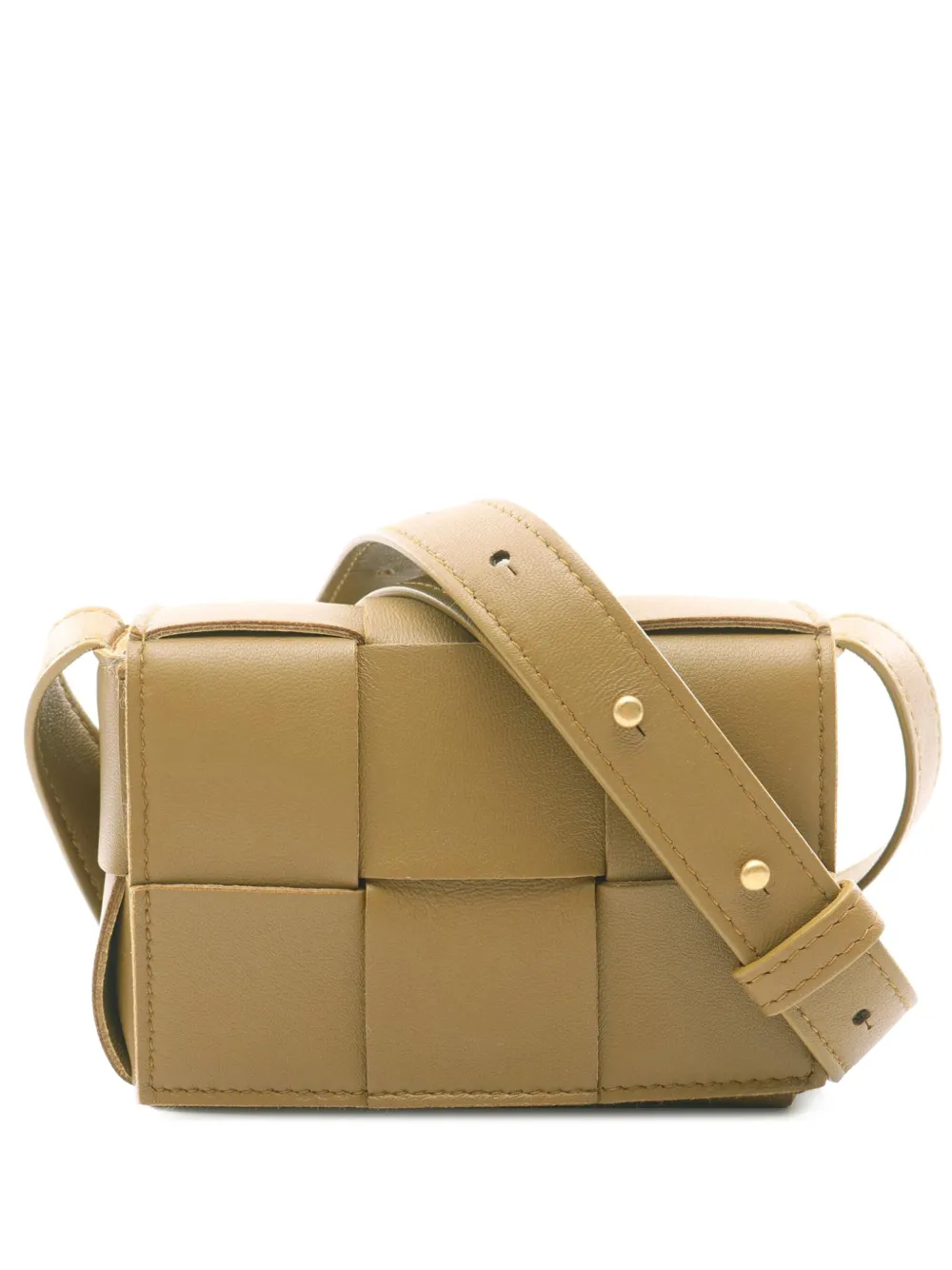 Bottega Veneta Pre-Owned 2012-2025 Candy Nappa Intrecciato Cassette crossbody bag | Brown | Image 1