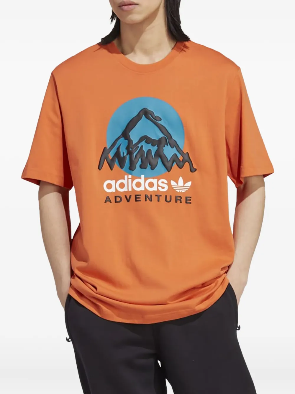 Adidas Adventure Mountain Earth Day T-shirt - Oranje