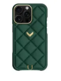 VELANTE 16 Pro quilted-leather Iphone case - Black