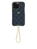 VELANTE quilted leather iPhone case - Black