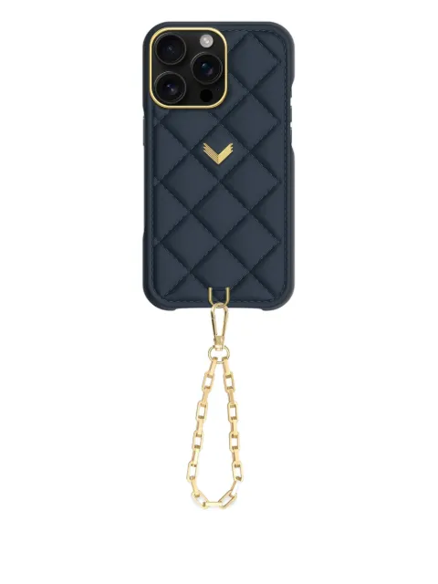 VELANTE quilted leather iPhone case