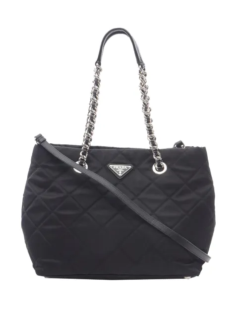 Prada Pre-Owned 2013-2025 Impuntu Tessuto Open Convertible Tote satchel