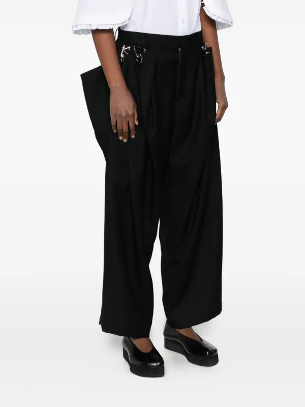 Noir Kei Ninomiya プリーツ パンツ | ブラック | FARFETCH JP