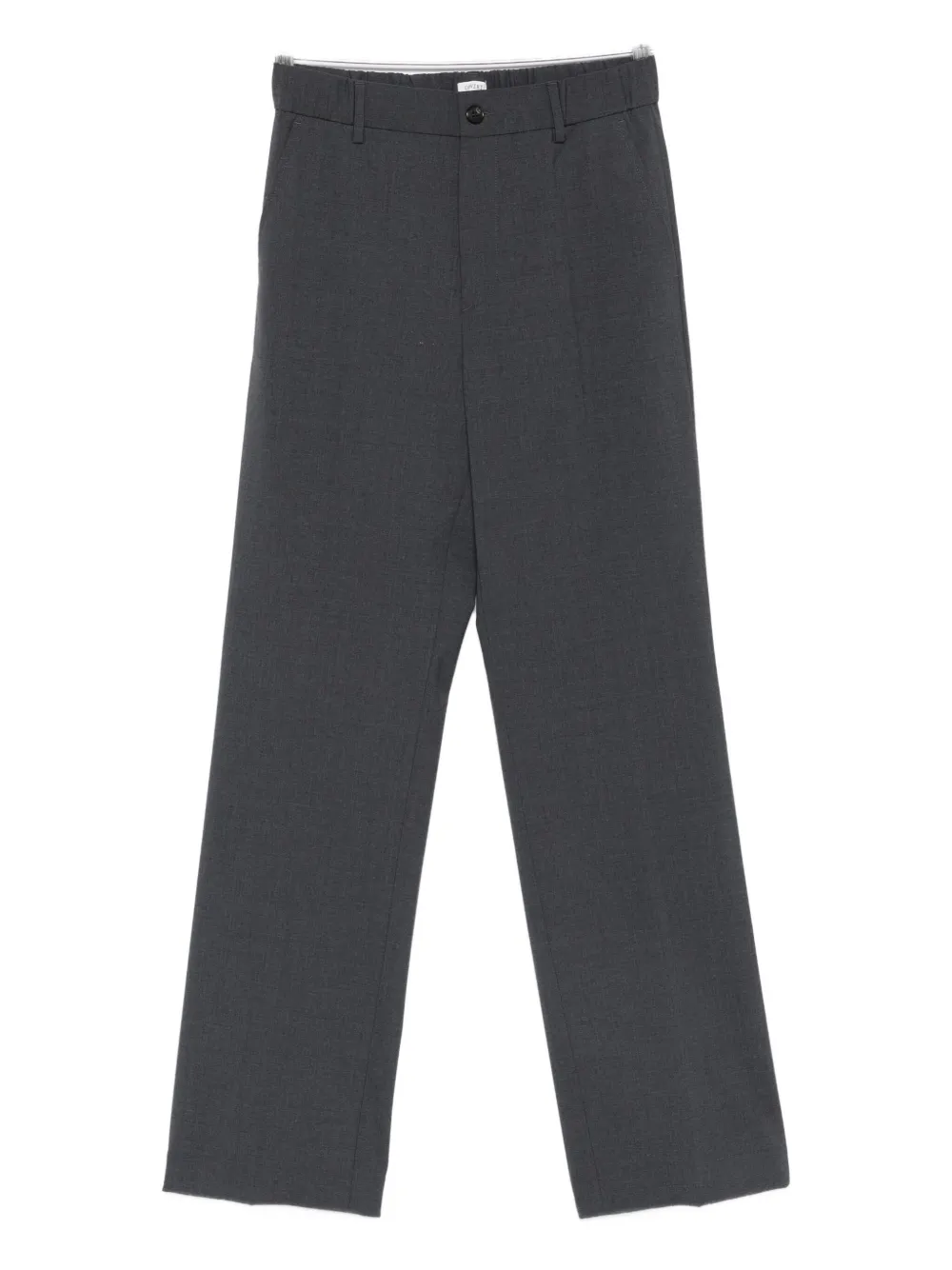Covert Pressed-crease Trousers In Gray