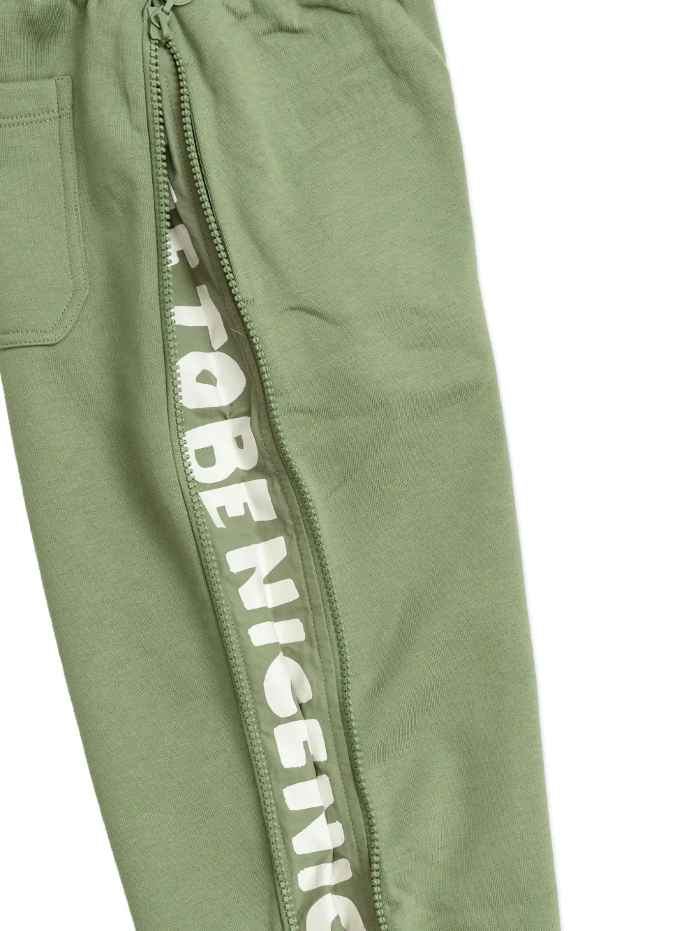 Stella McCartney Kids Trainingsbroek met ritsdetail Groen