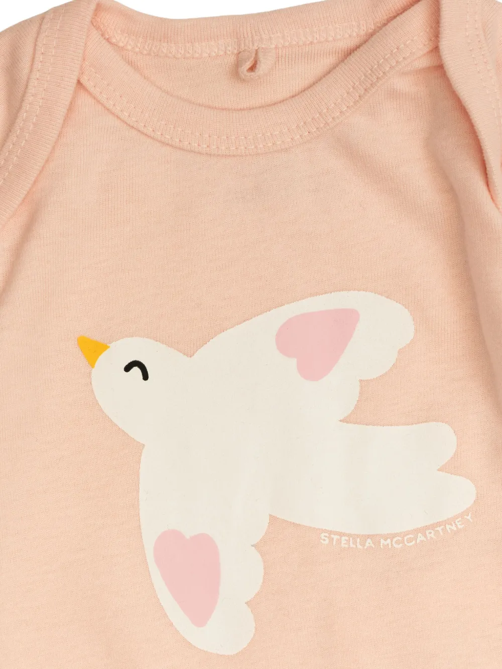 Stella McCartney Kids Babypakje met duifprint Roze