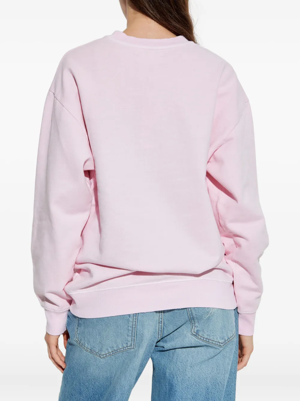 Loveshackfancy Palo Embroidered Sweatshirt In Pink