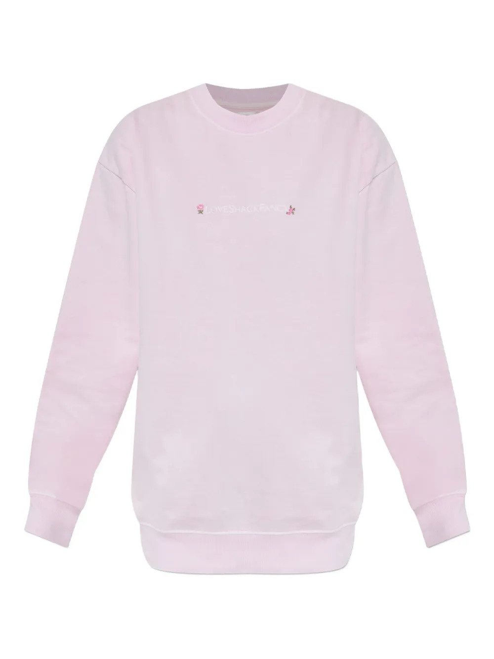 Loveshackfancy Palo Embroidered Sweatshirt In Pink