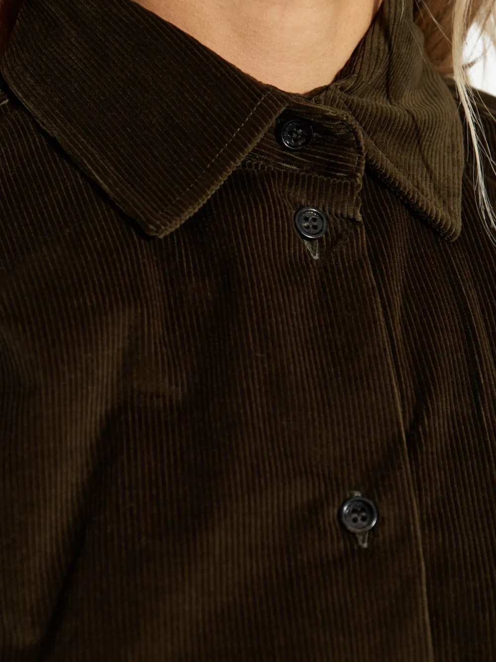 Max Mara Corduroy Bodysuit In Brown