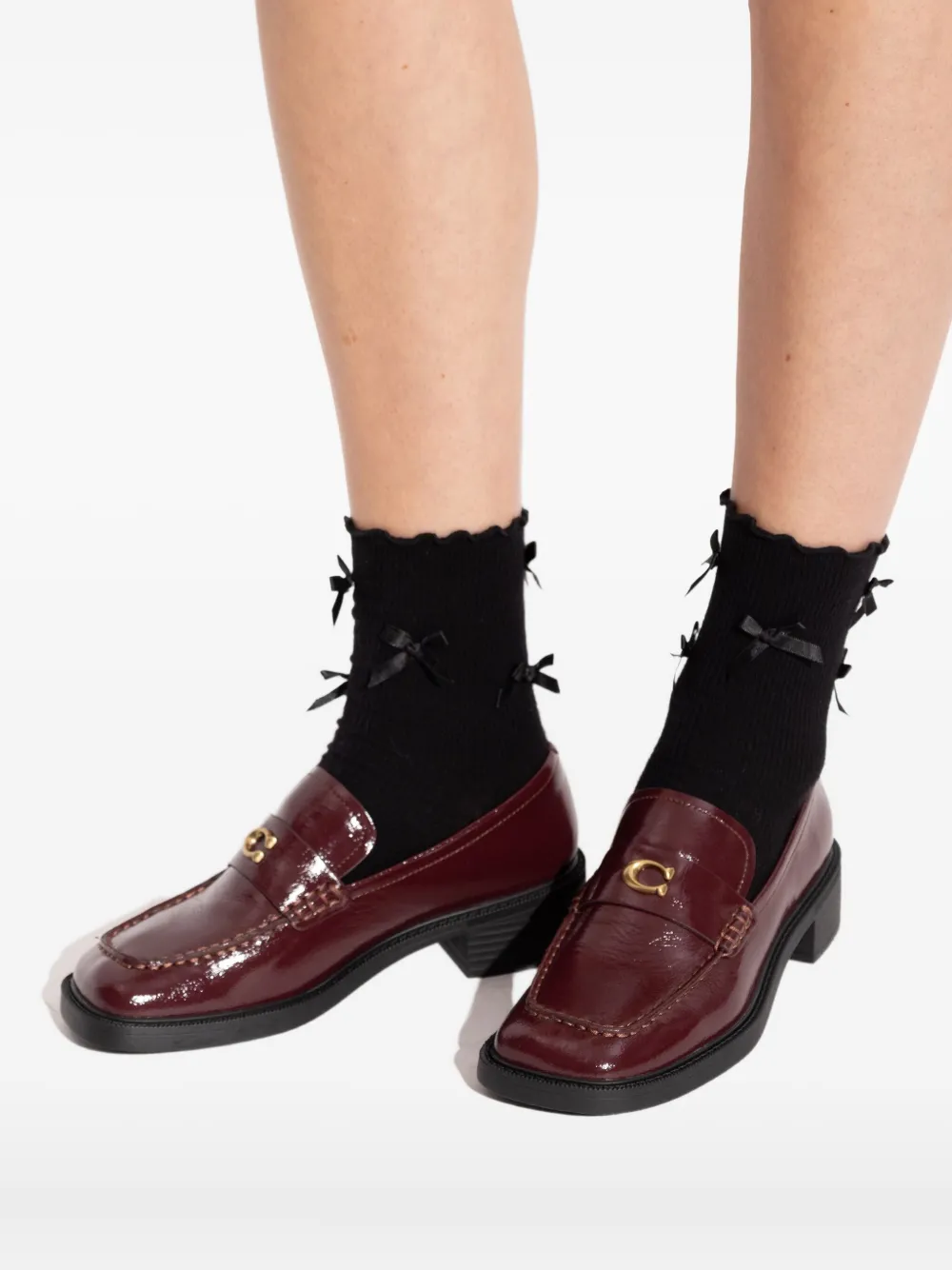 Coach 25mm loafers Rood
