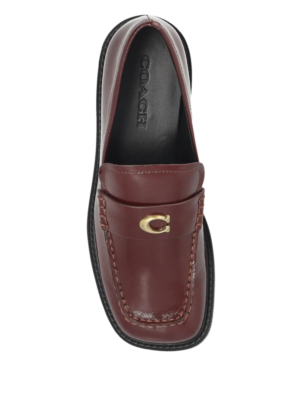 Coach 25mm loafers Rood