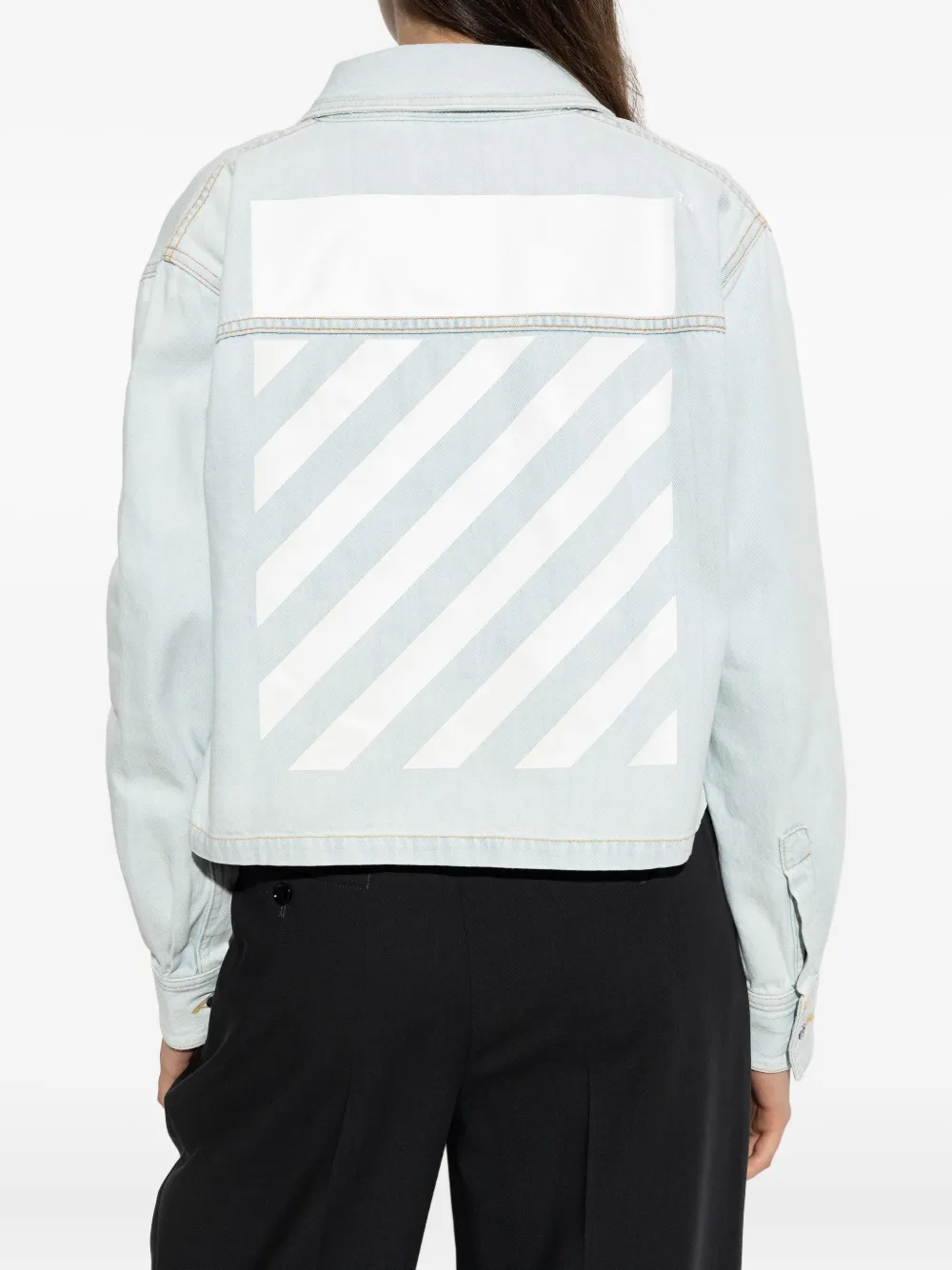 Off-white Long Sleeve Shirt In Blue