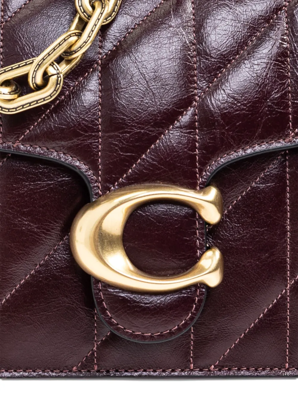 Coach Tabby Chain Shoulder Bag In Red