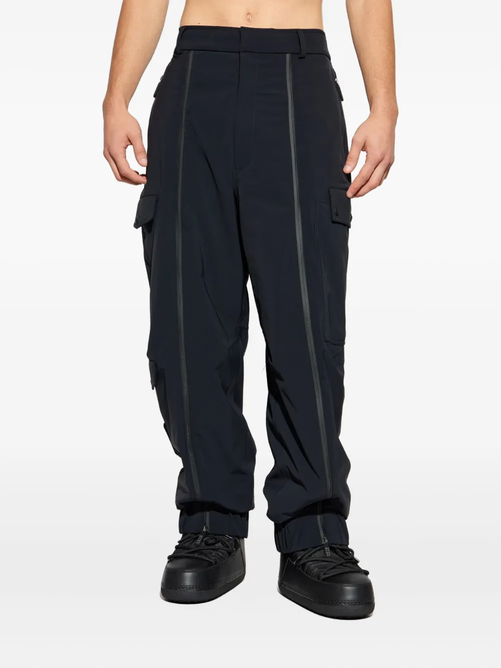 Giorgio Armani Cargo broek met rits Blauw