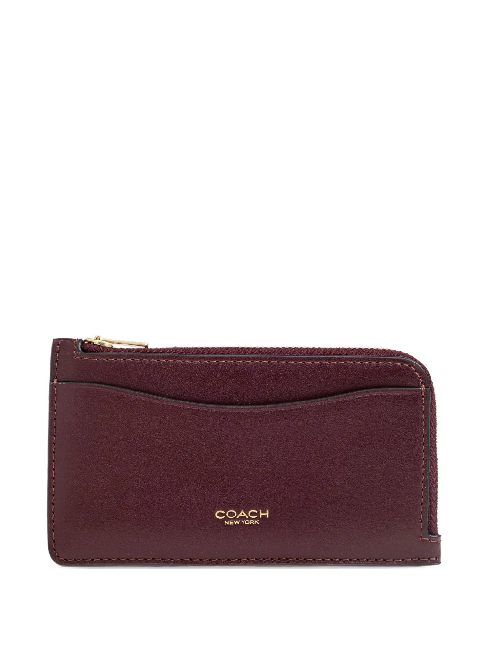 Coach Zip-around Wallet In Brown