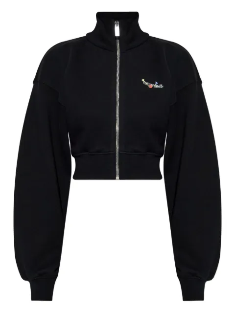 Off-White zip floral knitwear