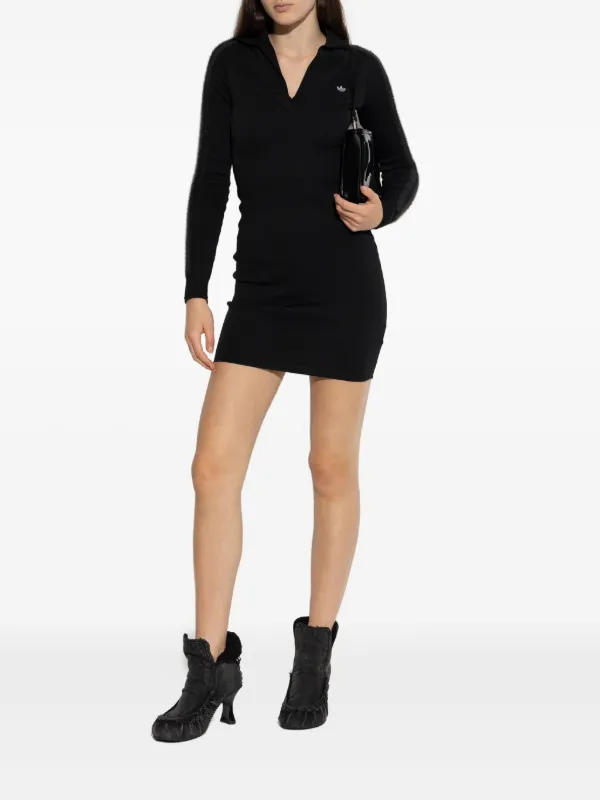 knee length dresses for ladies Polagram Evermore Collared Mini Dress