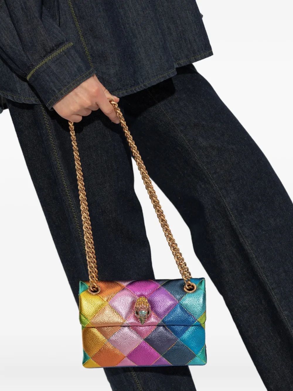 Kurt Geiger Kensington Quilted Chain Mini Bag In Multi