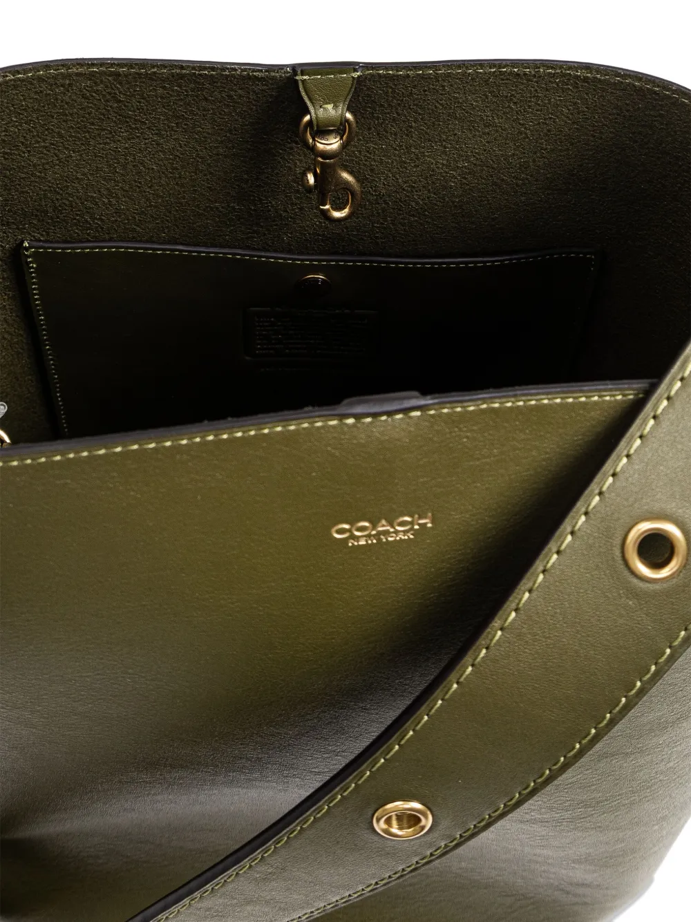 Coach Bleecker Adjustable Strap Bucket Bag In Green