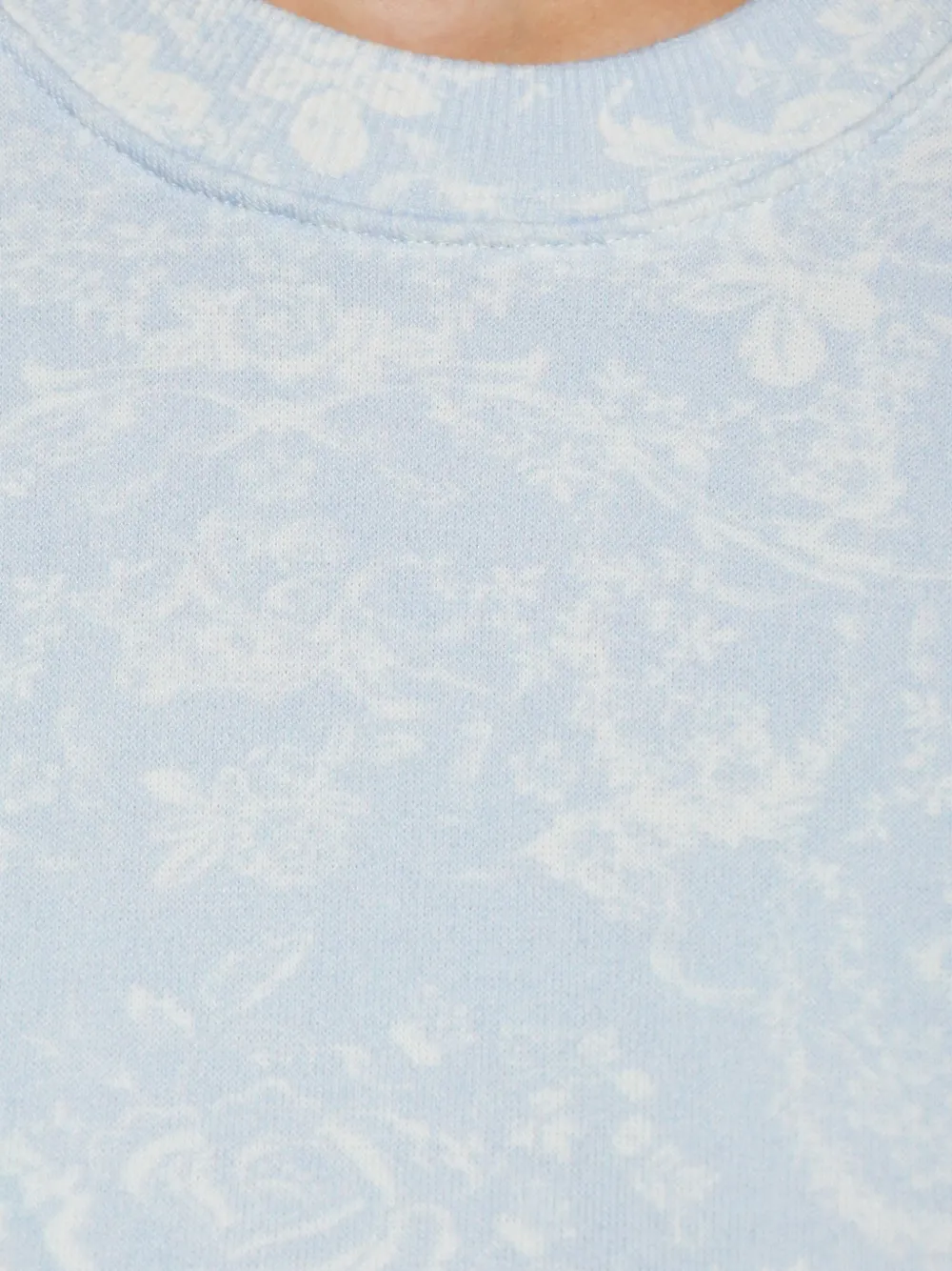 Loveshackfancy Palo Patterned Sweatshirt In Blue