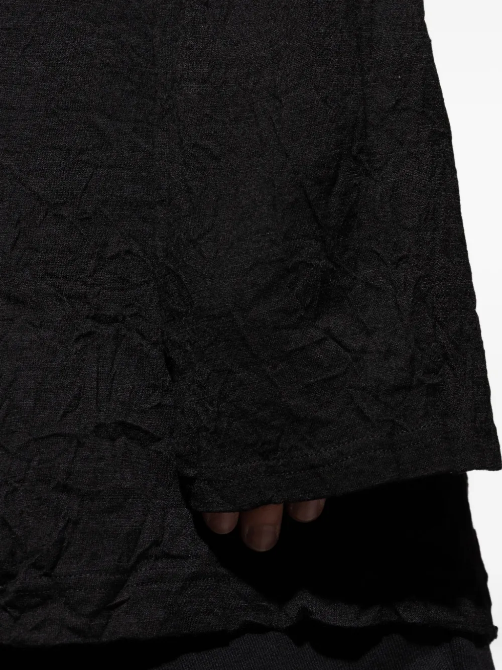 Yohji Yamamoto T-shirt met lange mouwen Zwart