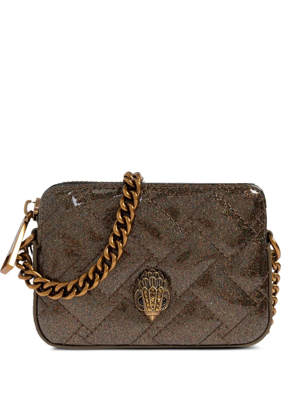 Kurt Geiger London Micro Kensington quilted camera bag - Brown
