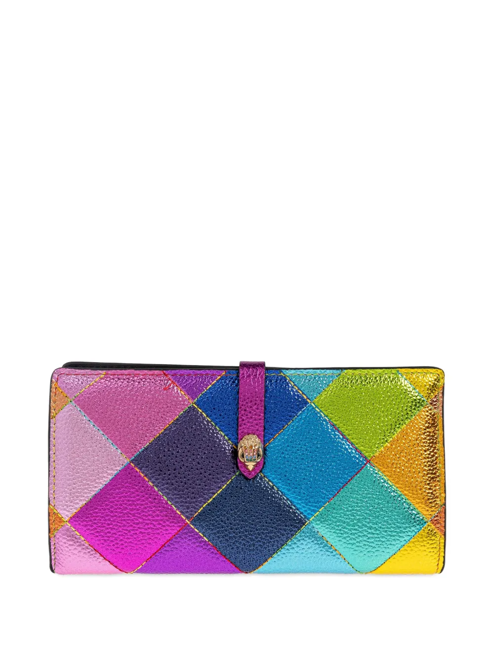 Kurt Geiger Kensington Soft Wallet P Quilted Embellished Wallet In Multi