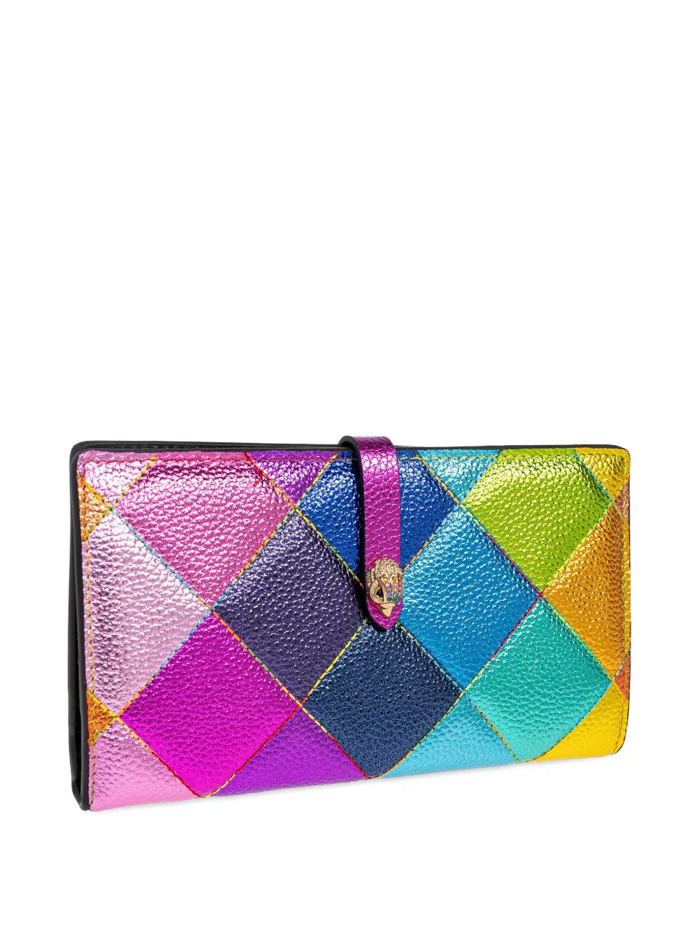 Kurt Geiger Kensington Soft Wallet P Quilted Embellished Wallet In Multi