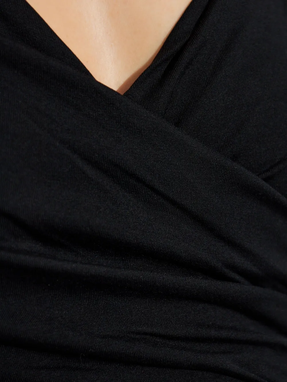 Max Mara Cicladi body met wikkelstijl Zwart