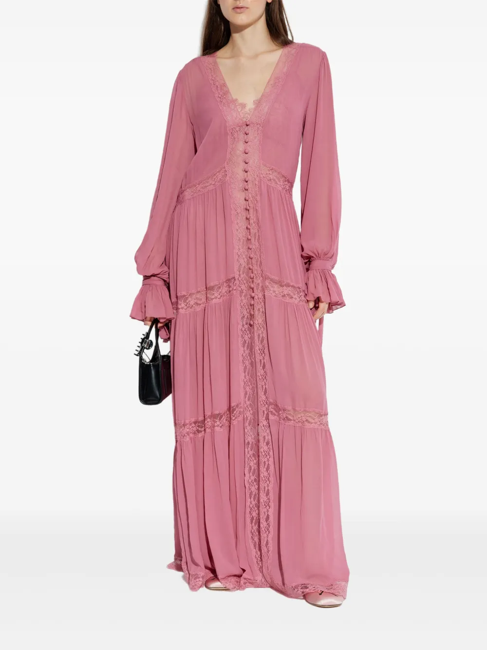 LoveShackFancy Lyvienne chiffon lace maxi dress | Day Dresses | Image 2