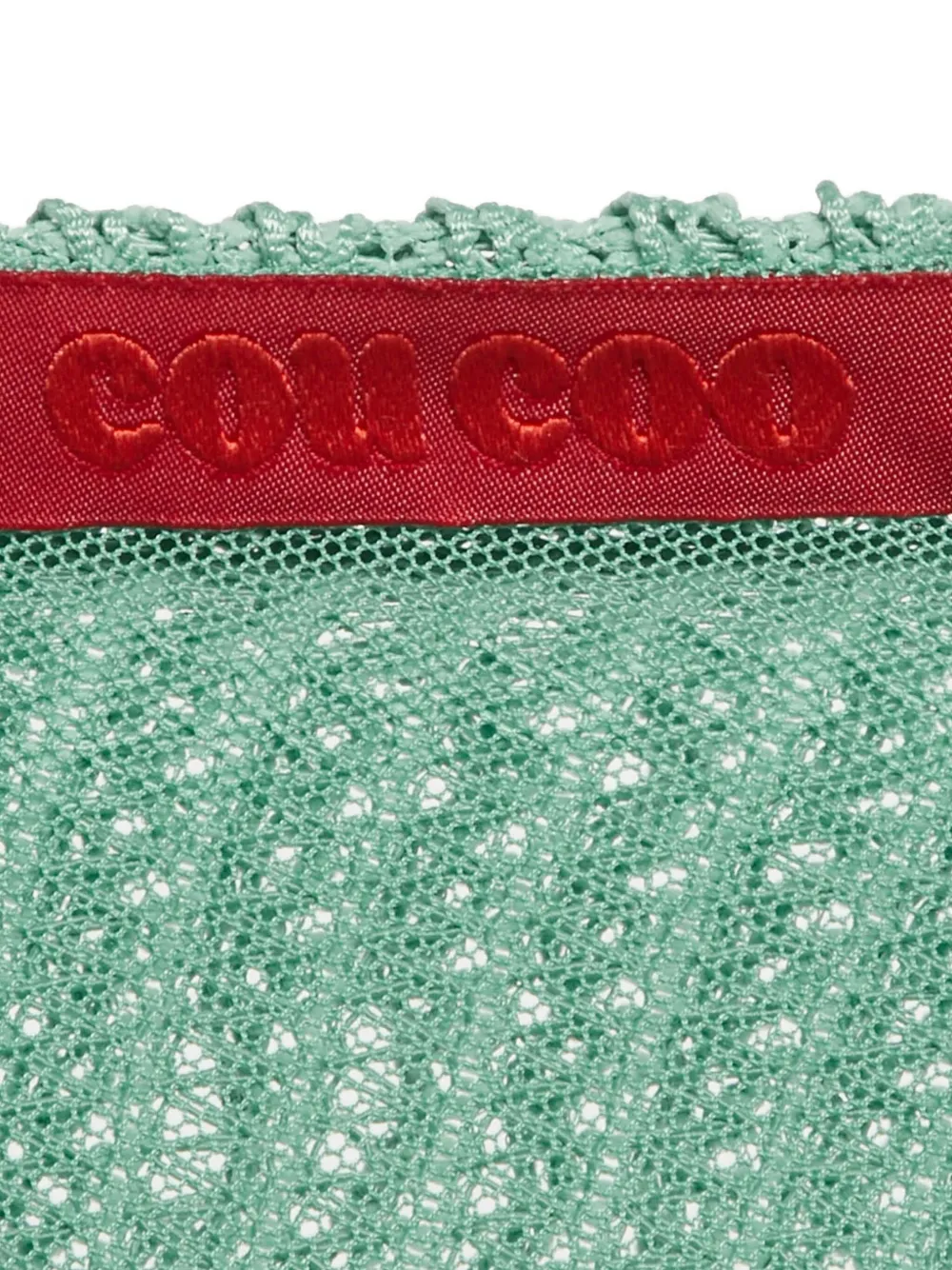 Cou coo Gebreide midi-jurk met ruches - Groen