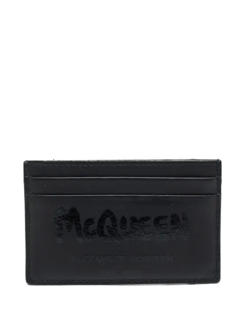 Alexander McQueen Pre-Owned tarjetero con logo estampado