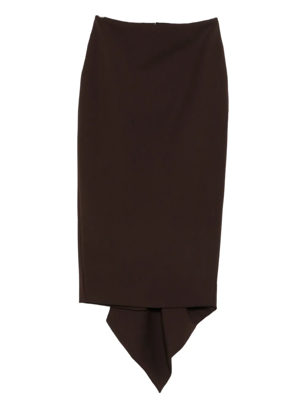 THELATEST draped asymmetric skirt - ブラウン THELATEST draped asymmetric skirt - ブラウン