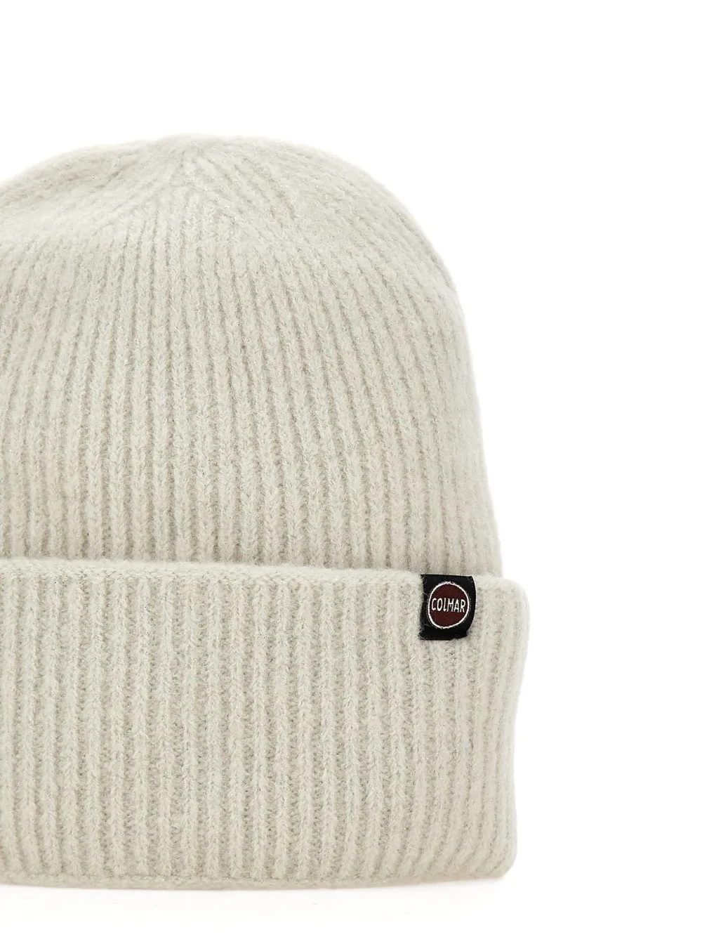 Colmar Ribgebreide muts met cuffs Wit