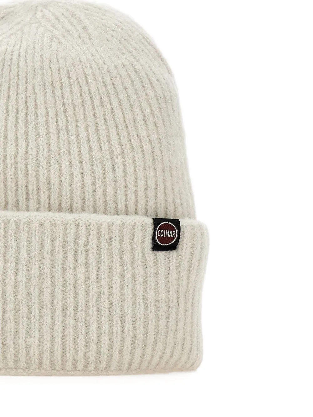 Colmar Ribgebreide muts met cuffs Wit