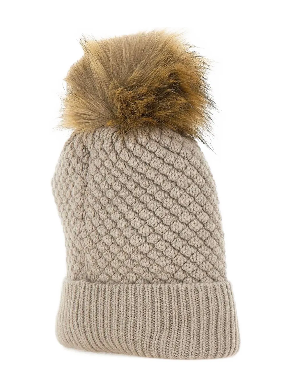 Colmar Pom-pom Beanie Hat In Neutral