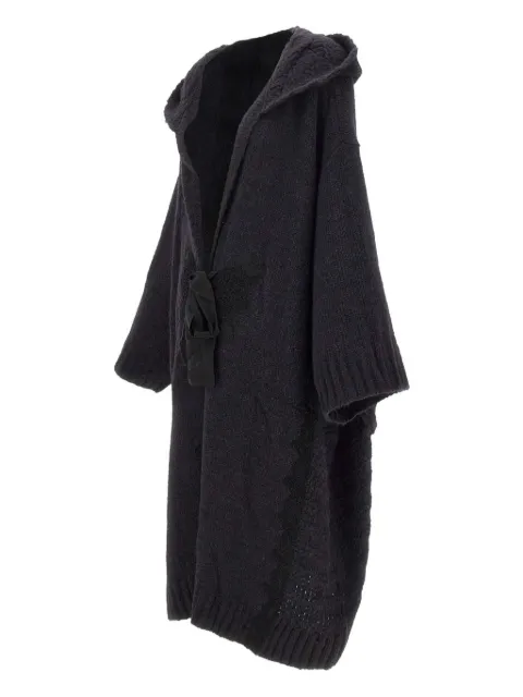 MAURIZIO MYKONOS hooded embroidered oversized coat