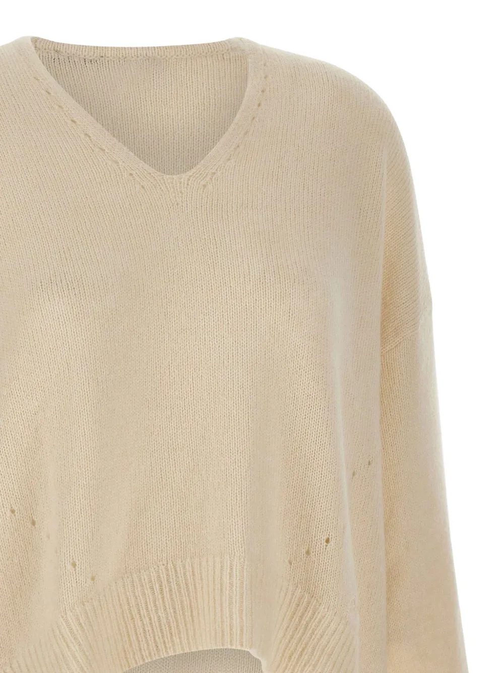 Hugo Boss Long-sleeved Sweater In Neutral