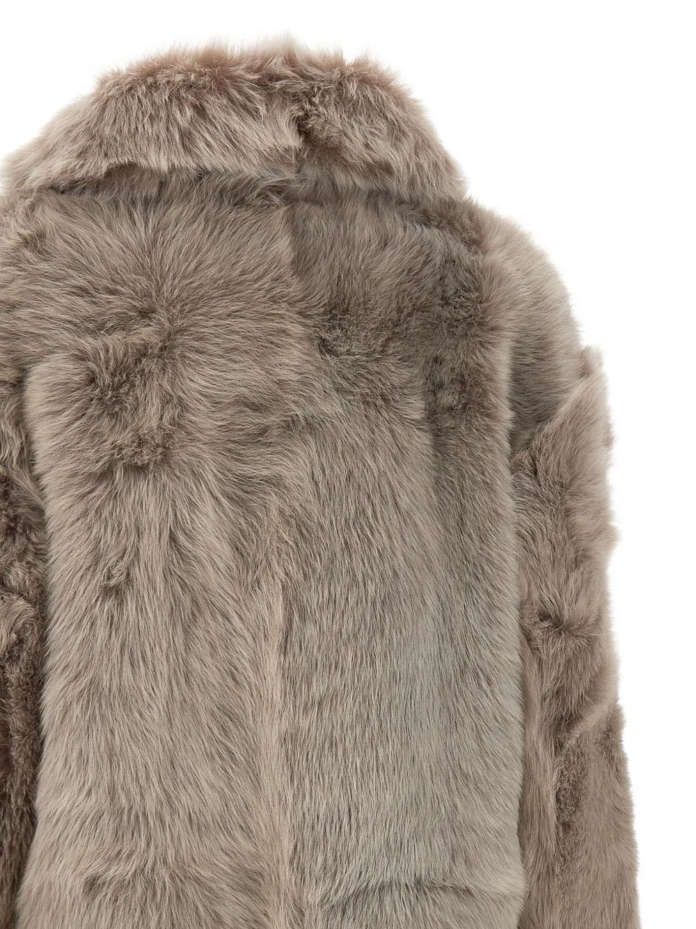 Hiso Toska Shearling Jacket In Gray